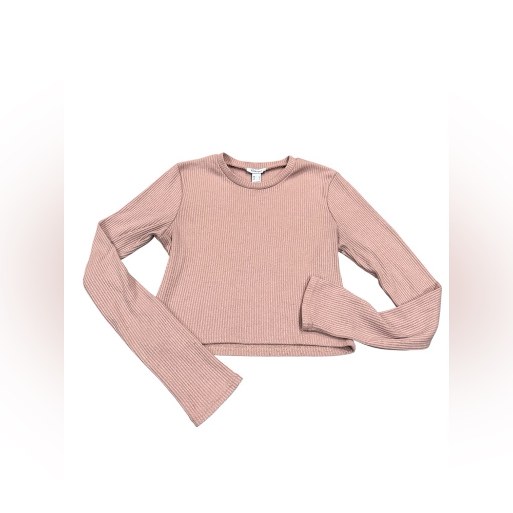 Ribbed Knit‎ Sweater in Dusty Pink